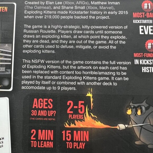 Exploding kitten card game new in box fun friends vacation beach pool lake - Picture 6 of 7